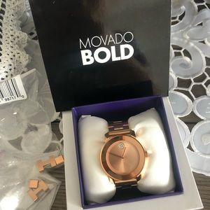 Movado Bold Rose gold watch